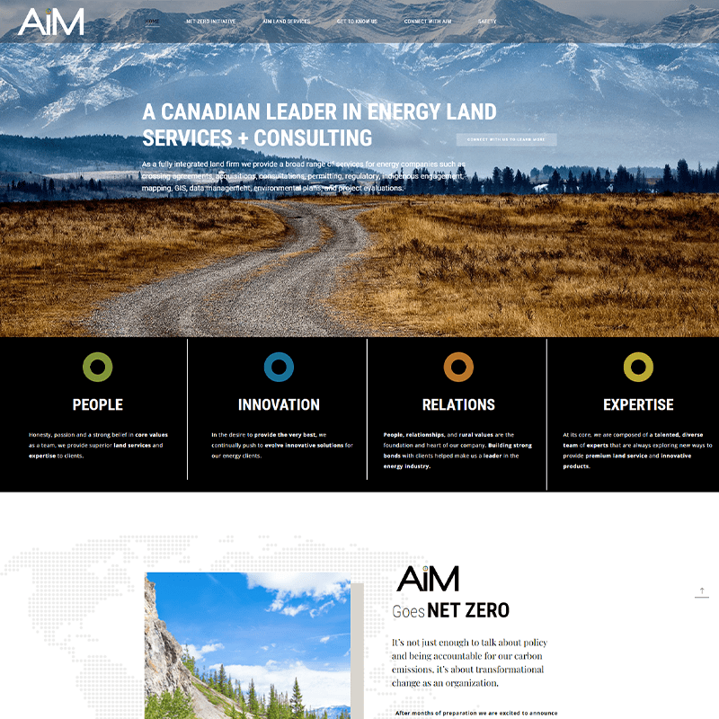 Aim Land Services Home Page
